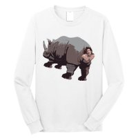 Ace Rhino Funny Long Sleeve Shirt