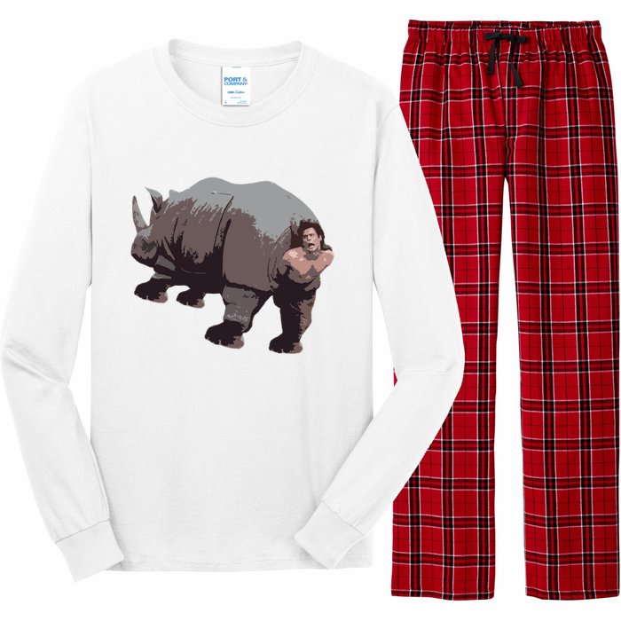 Ace Rhino Funny Long Sleeve Pajama Set