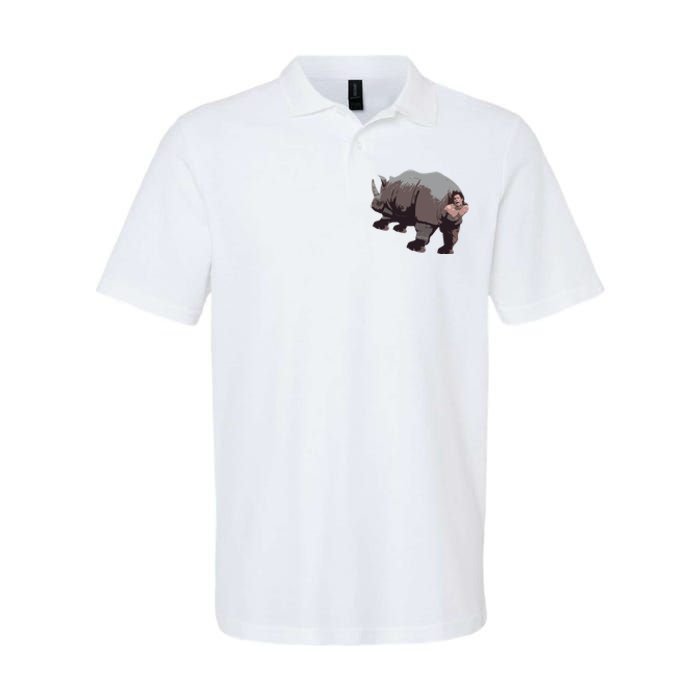 Ace Rhino Funny Softstyle Adult Sport Polo