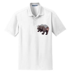 Ace Rhino Funny Dry Zone Grid Polo