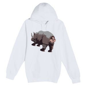 Ace Rhino Funny Premium Pullover Hoodie