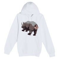 Ace Rhino Funny Premium Pullover Hoodie