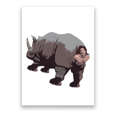 Ace Rhino Funny Poster