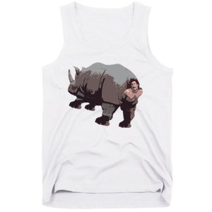 Ace Rhino Funny Tank Top