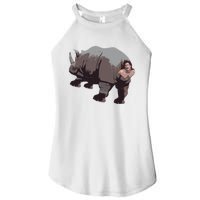 Ace Rhino Funny Women’s Perfect Tri Rocker Tank