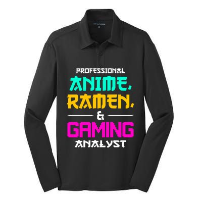 Anime Ra Gaming Gamer Lover Gift Silk Touch Performance Long Sleeve Polo