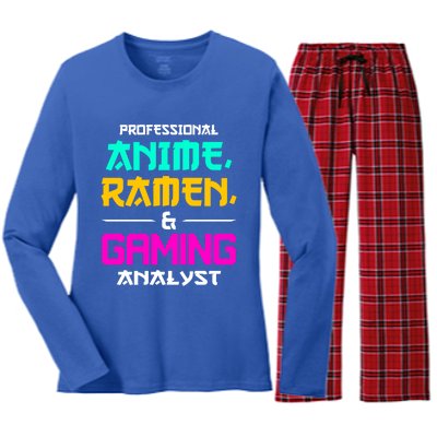 Anime Ra Gaming Gamer Lover Gift Women's Long Sleeve Flannel Pajama Set 