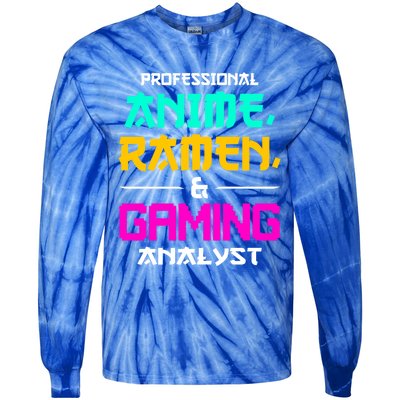 Anime Ra Gaming Gamer Lover Gift Tie-Dye Long Sleeve Shirt