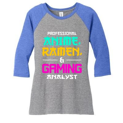 Anime Ra Gaming Gamer Lover Gift Women's Tri-Blend 3/4-Sleeve Raglan Shirt