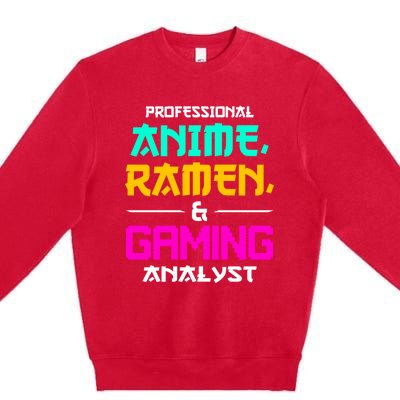 Anime Ra Gaming Gamer Lover Gift Premium Crewneck Sweatshirt