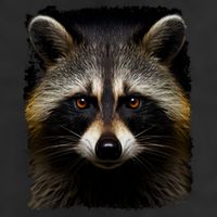 A Racoon Gift Adult Drive Performance Visor