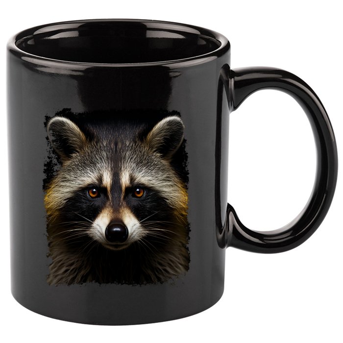 A Racoon Gift 11oz C Handle Ceramic Mug