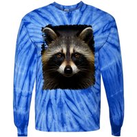 A Racoon Gift Tie-Dye Long Sleeve Shirt