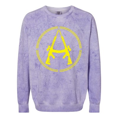 Anarchist Rifles Guns Libertarian Ancap Anarcho Capitalist Colorblast Crewneck Sweatshirt