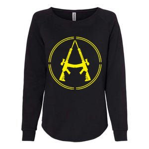 Anarchist Rifles Guns Libertarian Ancap Anarcho Capitalist Womens California Wash Sweatshirt