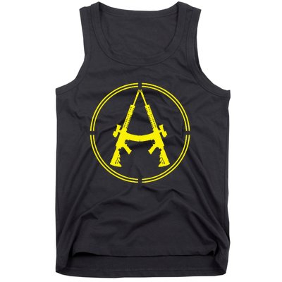 Anarchist Rifles Guns Libertarian Ancap Anarcho Capitalist Tank Top