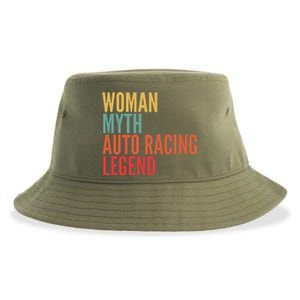 Auto Racing Gift Myth Auto Racing Legend Gift Sustainable Bucket Hat