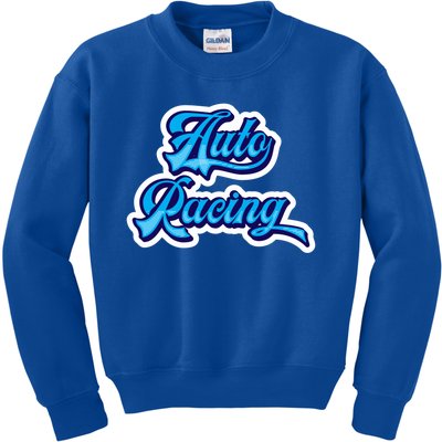 Auto Racing Gift Kids Sweatshirt