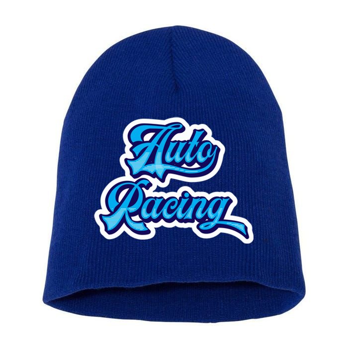 Auto Racing Gift Short Acrylic Beanie