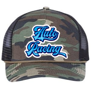 Auto Racing Gift Retro Rope Trucker Hat Cap