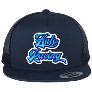 Auto Racing Gift Flat Bill Trucker Hat