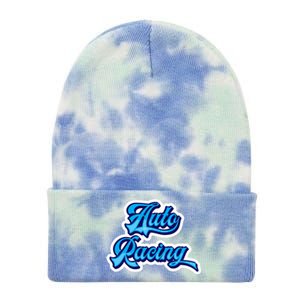 Auto Racing Gift Tie Dye 12in Knit Beanie