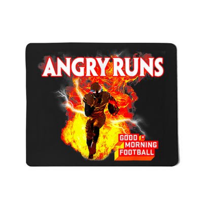 Angry Runs Good Morning Football Sport Lover Football Mousepad