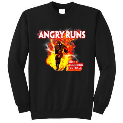 Angry Runs Good Morning Football Sport Lover Football Tall Sweatshirt