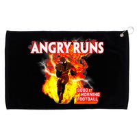 Angry Runs Good Morning Football Sport Lover Football Grommeted Golf Towel