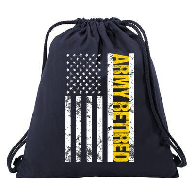 Army Retired Gift Military U.S. Army Retirement Drawstring Bag