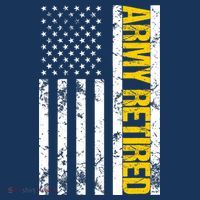 Army Retired Gift Military U.S. Army Retirement Drawstring Bag