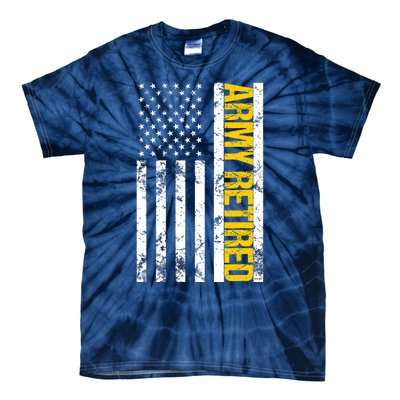 Army Retired Gift Military U.S. Army Retirement Tie-Dye T-Shirt