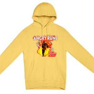 Angry Runs Good Morning Football Premium Pullover Hoodie