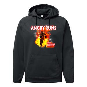 Angry Runs Good Morning Football Performance Fleece Hoodie