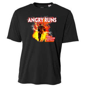 Angry Runs Good Morning Football Cooling Performance Crew T-Shirt