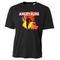 Angry Runs Good Morning Football Cooling Performance Crew T-Shirt