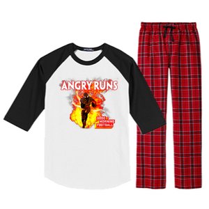 Angry Runs Good Morning Football Raglan Sleeve Pajama Set