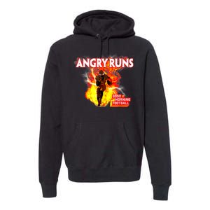 Angry Runs Good Morning Football Premium Hoodie