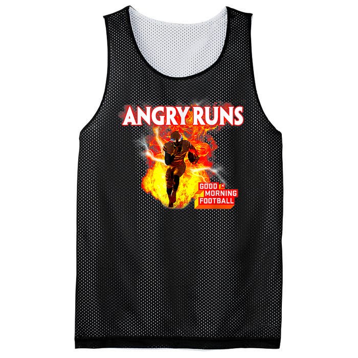 Angry Runs Good Morning Football Mesh Reversible Basketball Jersey Tank