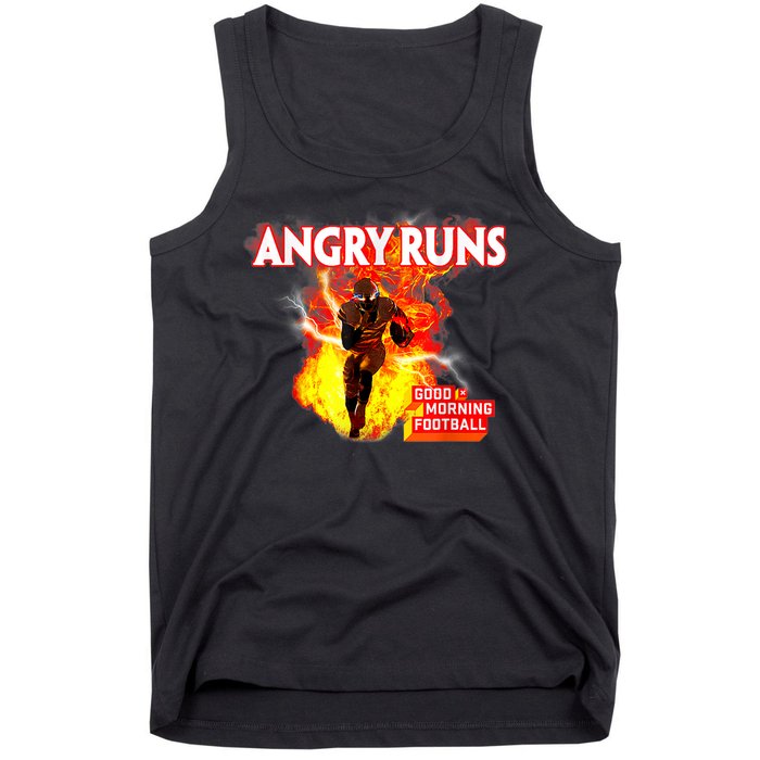 Angry Runs Good Morning Football Tank Top