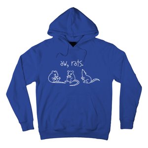 Aw Rats Gift Cute Rat Trio Gift Hoodie