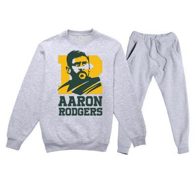 Aaron Rodgers Green Bay Premium Crewneck Sweatsuit Set