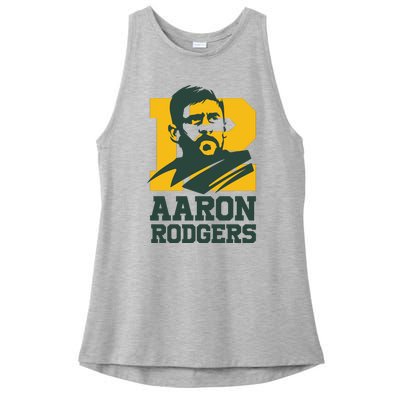 Aaron Rodgers Green Bay Ladies PosiCharge Tri-Blend Wicking Tank