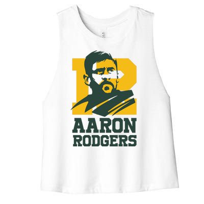 Aaron Rodgers Green Bay Women's Racerback Cropped Tank