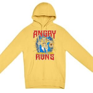 Angry Runs Good Morning Premium Pullover Hoodie