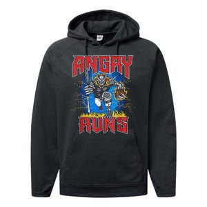 Angry Runs Good Morning Performance Fleece Hoodie