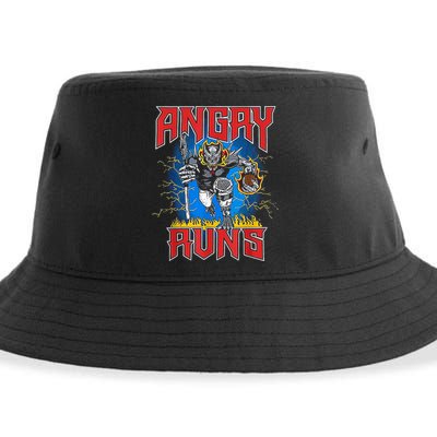 Angry Runs Good Morning Sustainable Bucket Hat
