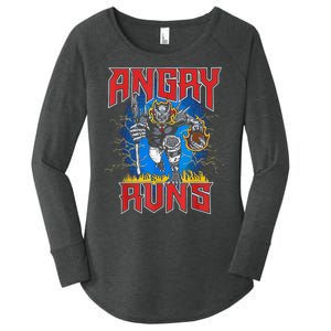 Angry Runs Good Morning Women's Perfect Tri Tunic Long Sleeve Shirt