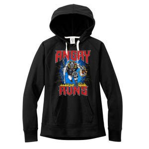 Angry Runs Good Morning Women's Fleece Hoodie