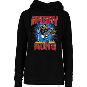 Angry Runs Good Morning Womens Funnel Neck Pullover Hood